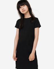 23G1-043 H&M Ribbed T-shirt dress - 9-10 tuổi