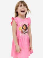 23G2-006 H&M Printed Cotton Dress - Váy, đầm bé gái