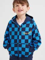 23G3-018 H&M Printed Hooded Jacket - Áo Khoác - Áo lạnh - Áo len bé trai