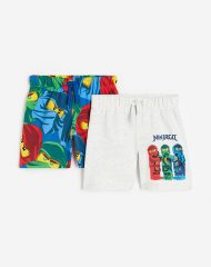 23G3-023 H&M 2-pack printed sweatshorts - Quần short, quần lửng bé trai