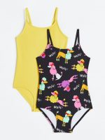 23S1-001 H&M 2-pack Patterned Swimsuits - Đồ bơi bé gái