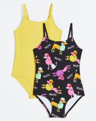 23S1-001 H&M 2-pack Patterned Swimsuits - Đồ bơi bé gái