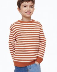 23S2-027 H&M Rib-knit Sweater - Áo thun bé trai