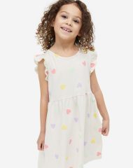 23S2-016 H&M Cotton Jersey Dress - Váy, đầm bé gái