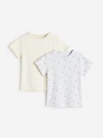 23S3-002 H&M 2-pack Ribbed Tops - 12-18 tháng