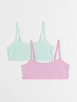 23S3-044 H&M 2-pack Short Jersey Tops - Phụ kiện & giày dép cho bé