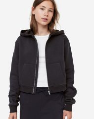 23S3-041 H&M Hooded Jacket - Áo khoác - Áo lạnh - Áo len bé gái