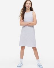 23S3-039 H&M Ribbed Jersey Dress - Từ 14 tuổi trở lên