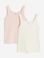 23S3-037 H&M 2-pack Tank Tops - 10-12 tuổi