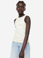 23S3-035 H&M Ribbed Cotton Tank Top - 10-12 tuổi