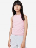23S3-034 H&M Ribbed Cotton Tank Top - Từ 14 tuổi trở lên