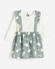 23S4-002 H&M 2-piece Cotton Set with Suspenders - 18-24 tháng
