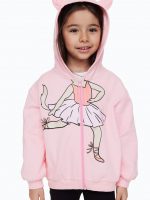 23S4-008 H&M Hooded Jacket - Áo khoác - Áo lạnh - Áo len bé gái