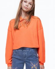 23S4-016 H&M Boxy-style sweatshirt - Áo thun bé gái
