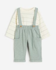 23S4-028 H&M 2-piece Cotton Set - 2-4 tuổi