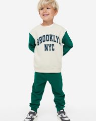 23S4-036 H&M 2-piece Sweatsuit - 6-8 tuổi