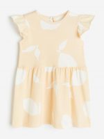 23O1-003 H&M Ruffle-trimmed Jersey Dress - 18-24 tháng