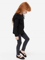 23O1-020 H&M Ruffle-trimmed Top - 4-6 tuổi