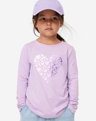 23O1-027 H&M Printed Jersey Top - 4 tuổi