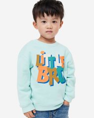 23O1-061 H&M Printed Sibling Sweatshirt - 4 tuổi