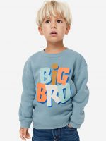 23O1-060 H&M Printed Sibling Sweatshirt - Áo Khoác - Áo lạnh - Áo len bé trai