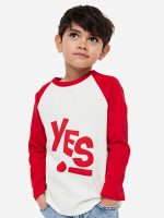 23O1-058 H&M Long-sleeved Raglan T-shirt - Áo thun bé trai