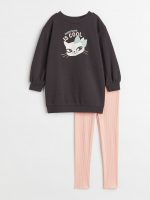 23O1-029 H&M 2-piece Printed Set - Đồ bộ cho bé gái