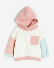 23O2-001 H&M Color-block Hoodie - 2-4 tuổi