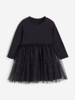 23O2-007 H&M Tulle-skirt Jersey Dress - 12-18 tháng