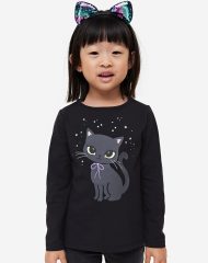 23O2-018 H&M Printed Jersey Top - Category