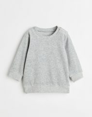 23O2-053 H&M Velour Sweatshirt - 12-18 tháng