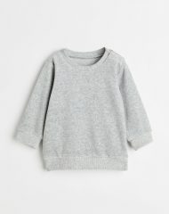 23O2-053 H&M Velour Sweatshirt - 2-4 tuổi