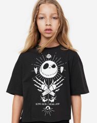 23O2-048 H&M Oversized Printed T-shirt - Từ 14 tuổi trở lên