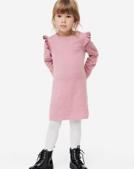 23O2-040 H&M Fine-knit Dress - 6-8 tuổi