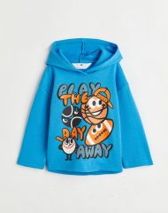 23O2-073 H&M Printed Hoodie - 4 tuổi