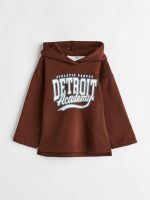 23O2-072 H&M Printed Hoodie - Áo thun bé trai