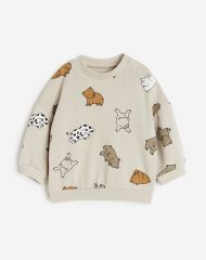 23O2-057 H&M Cotton Sweatshirt - 12-18 tháng