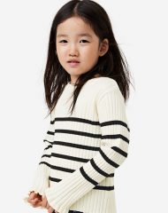 23O2-029 H&M Rib-knit Sweater - BÉ GÁI