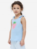 23N1-022 H&M 2-piece Cotton Set - Đồ bộ cho bé gái