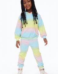 23N1-048 H&M 2-piece Sweatshirt Set - Đồ bộ cho bé gái