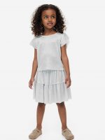 23N1-039 H&M 2-piece Shimmery Set - Váy, đầm bé gái