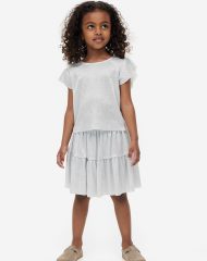 23N1-039 H&M 2-piece Shimmery Set - 2-4 tuổi