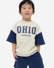23N1-101 H&M 2-piece Sweatsuit - Đồ bộ cho bé trai