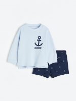 23N1-085 H&M 2-piece Sweatsuit - Đồ bộ cho bé trai