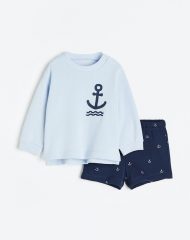 23N1-085 H&M 2-piece Sweatsuit - Đồ bộ cho bé trai