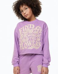 23N1-076 H&M 2-piece Sweatshirt Set - 11-12 tuổi