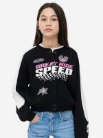 23N1-075 H&M Oversized Baseball Jacket - Từ 14 tuổi trở lên