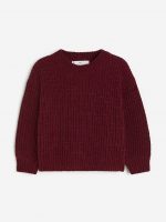 23D1-006 H&M Knit Chenille Sweater - Áo khoác - Áo lạnh - Áo len bé gái