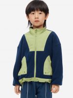23D1-049 H&M Oversized Fleece Jacket - Áo Khoác - Áo lạnh - Áo len bé trai