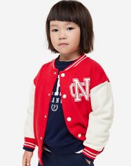 23D1-047 H&M Printed Baseball Jacket - 2 tuổi